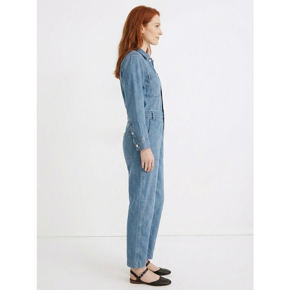 New W/Tags Madewell Denim Relaxed Coverall Jumpsuit Jean XXL - Picture 2 of 6